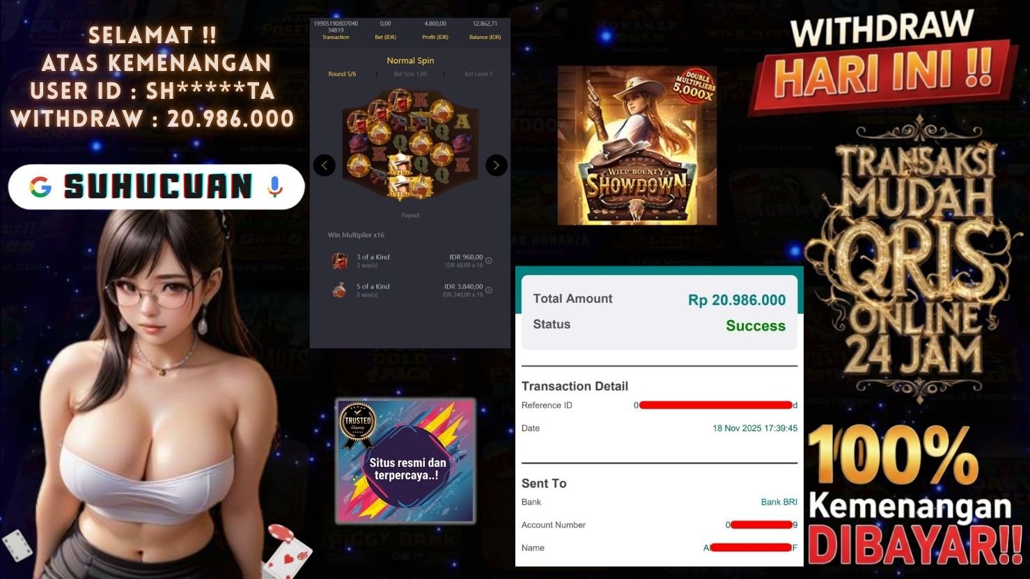 SUHUCUAN JACKPOT SLOT WILD BOUNTY SHOWDOWN